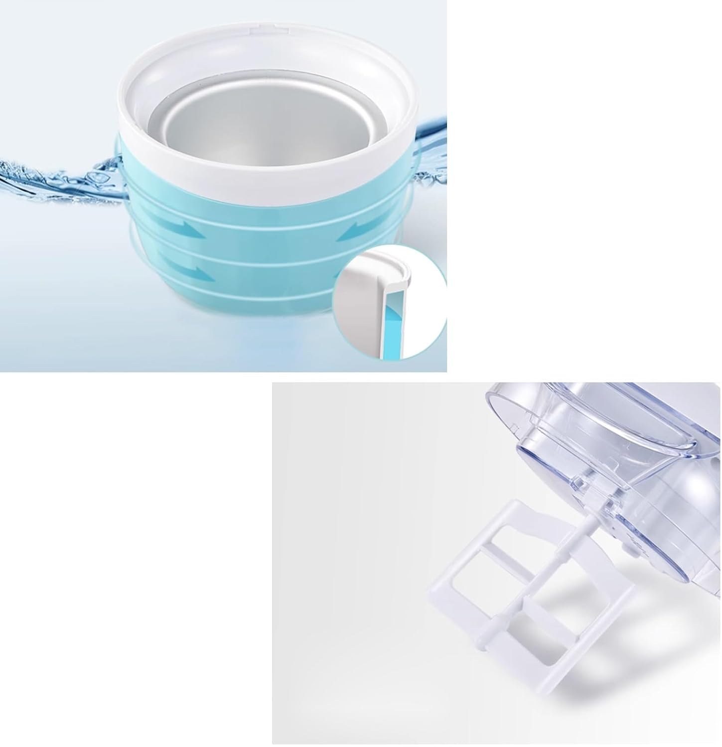 Ice Cream Maker Ice Cream Machine Home Made Fruit Yogurt Ice Cream Machine Fully Automatic Small Ice Cream Machine DIY Ice Cream Machine (Color : Brass)