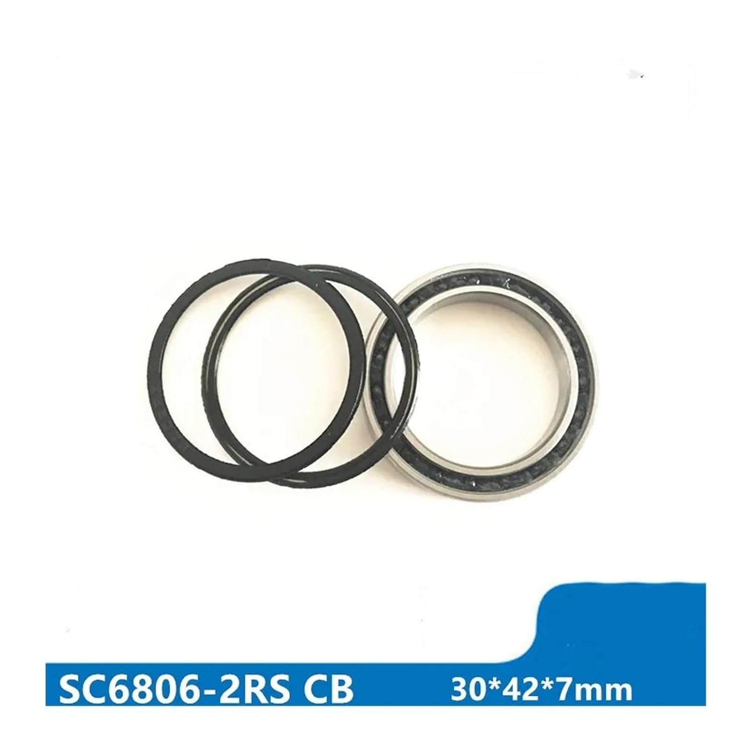 1pcs Sc6806-2rs 30 * 42 * 7 Mm 1pcs ABEC-3 Stainless Ceramic Si3n4 Ball Bearing for Bb30 Bottom Bracket