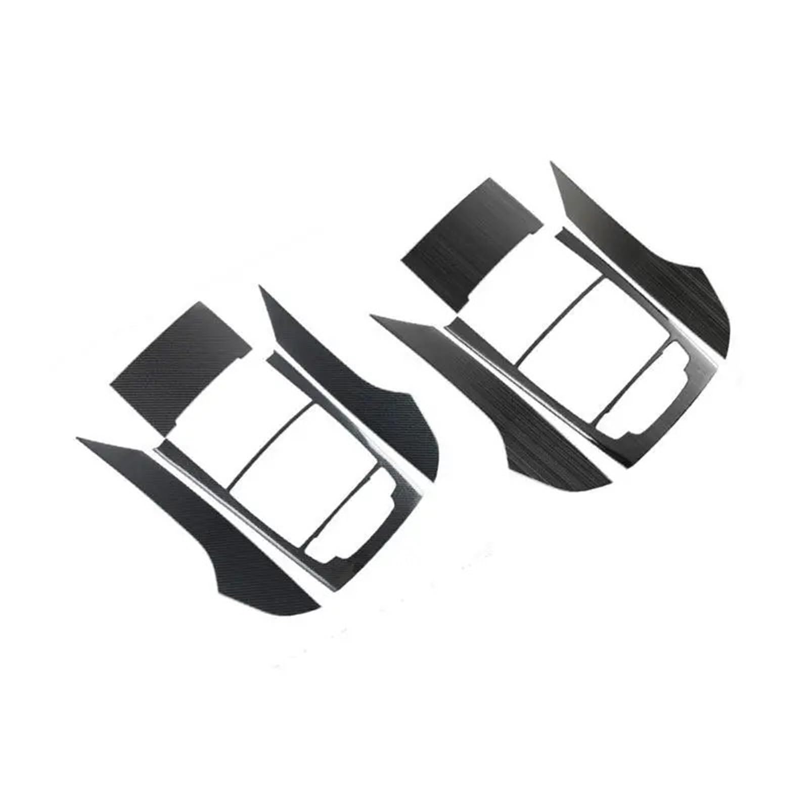 Ochrona Podłokietnika Stylizacja samochodu, konsola środkowa, rama dźwigni zmiany biegów, listwa ozdobna, akcesoria pasujące do Audi A6 C7 2012-2018(Black Brushed)