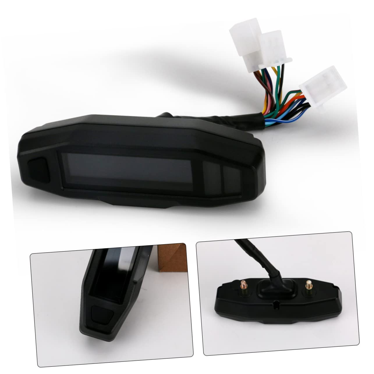 OUNONA Motorcycle LCD Speedometer Digital Odometer 199KM/H with Sensor for Motorbikes and Scooters