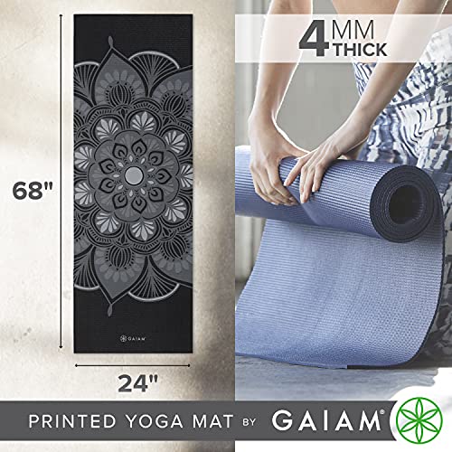 Image of Gaiam Print Yoga Mat, Non Slip Exercise & Fitness Mat for All Types of Yoga, Pilates & Floor Exercises