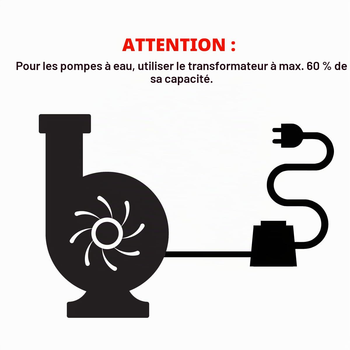 TDC 30 w bloc d'alimentation/transformateur: aC/aC/transformateur pour extérieur étanche iP67 extérieur tension d'entrée 230 v, sortie 12 v, connexion iP44 1,9 m de câble pour jardin/spot de jardin