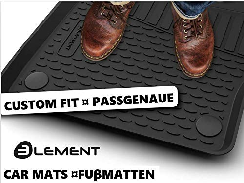 Element Tappetini Gomma 3D Premium Su Misura Per Dodge RAM MK4 (IV) 2012-2018, Doppia Cabina, 2 Pezzi Anteriori, Antiscivolo, Termoplastici - 6