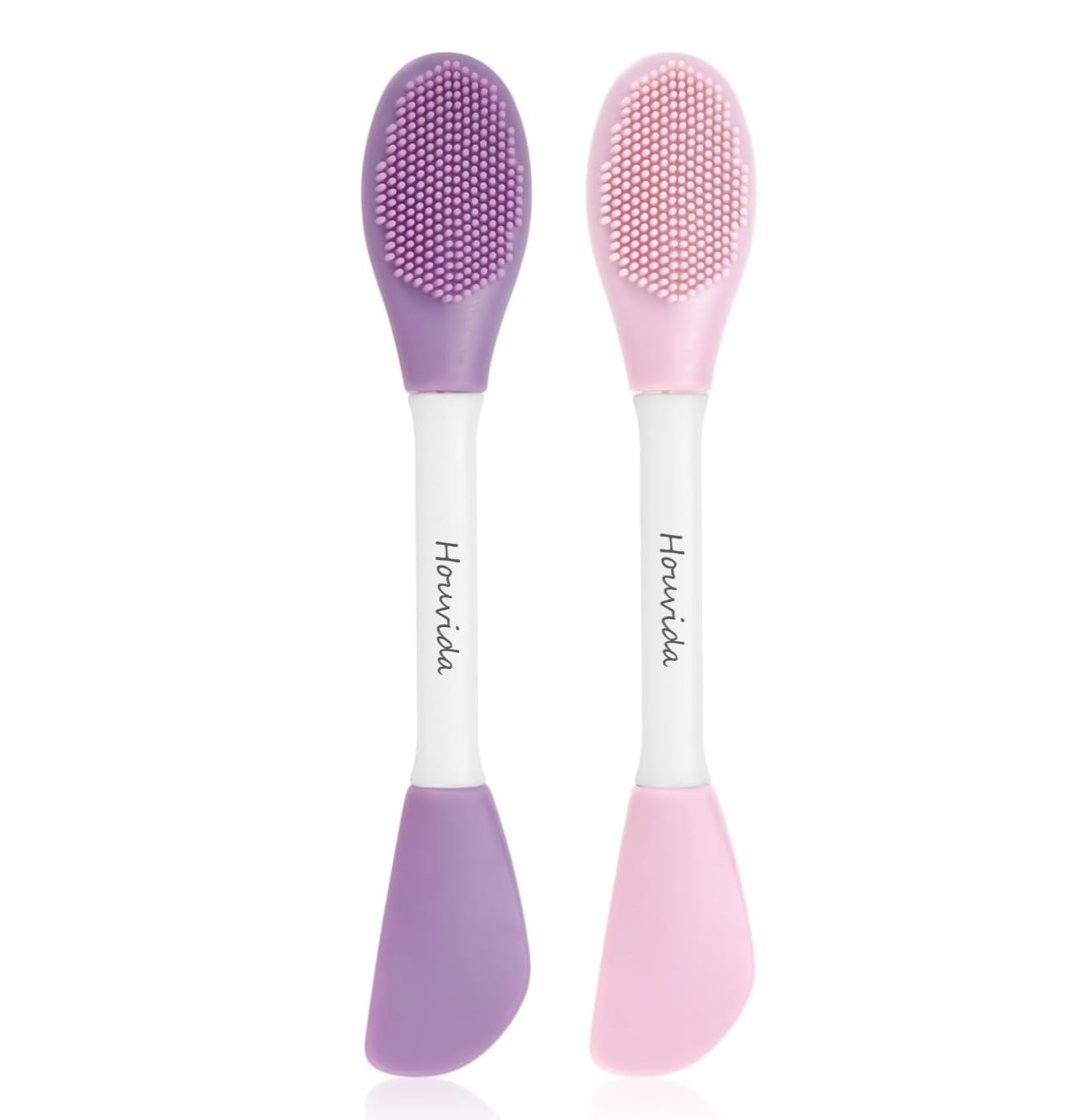 Silicone Face Mask Applicator, Facial Mask Brushes for Mud, Charcoal, Clay Mixed Mask, Soft Makeup Beauty Brush Tools for Apply Cream, Lotion (2 Packs)