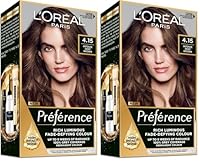 L'Oreal Paris Préférence Permanent Hair Colour - 4.15 Intense Deep Brown (Intense, Fade-Defying C (Pack of 2)