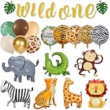 🐾【Diferentes globos de animales】Recibirá 15 piezas de decoración de fiesta con diferentes patrones de animales: Entre ellos se encuentran diferentes animales, así como globos coloridos Patrones de zebras, leopardos y tigres. Estos globos de película de aluminio presentan patrones claros y colores brillantes, y las decoraciones de fiesta con temas de selva apenas se lecen – así la fiesta se convierte en una experiencia divertida.