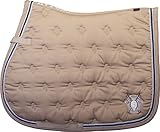 Auffwendig Bestickt HV Polo Vielseitigkeits Schabracke Gent GP Punkt-Steppung Text+Logo-Stickereien (light taupe)