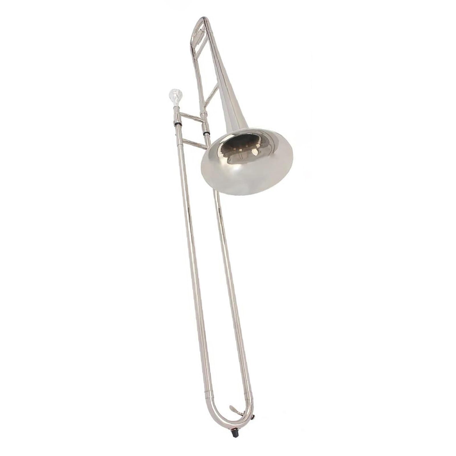 Trombón Profesional Amante De La Música Trombón Alto Latón Tono Sib Instrumento De Viento Si Bemol Con Accesorios(Silver set)
