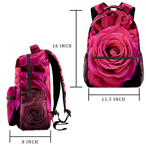 Sac à dos enfant motif fleur de rose multicolore pour grandir en douceur