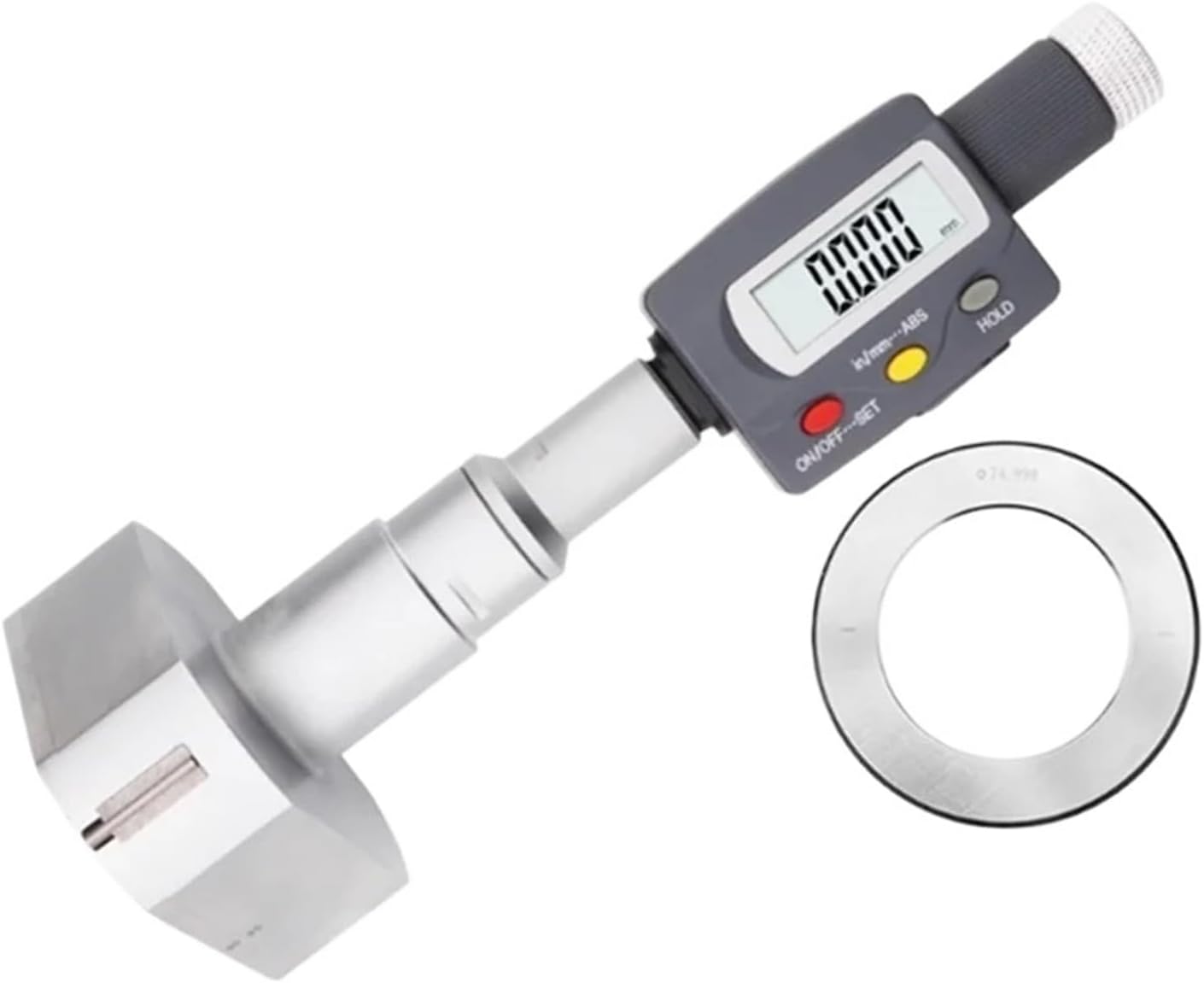 Digital Three-Claw/Three-Point Inner Diameter Micrometer for Measuring Through Holes, Blind Holes, and Bearing Inner Holes 0.001(20-25mm)
