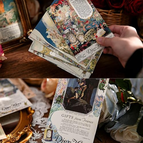 TuYines Kartki pocztowe, zestaw 30 pocztówek w stylu vintage, bogów, pocztówki z bajki, zestaw pocztówek aniołów, pocztówki w stylu retro, miłość
