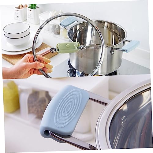 Funda para asas de olla SHOWERORO verde de 4 piezas para cocinar comodo en casa 6