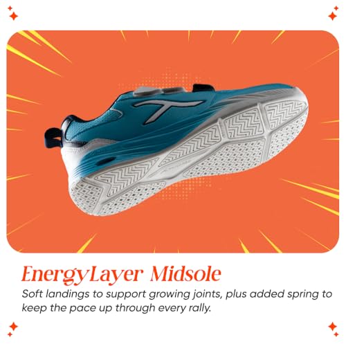 Image of Hundred Court Champions Unisex Non-Marking Court Shoes | Badminton, Pickleball, Table Tennis & Other Indoor Sports | Lightweight, Cushioned Grip