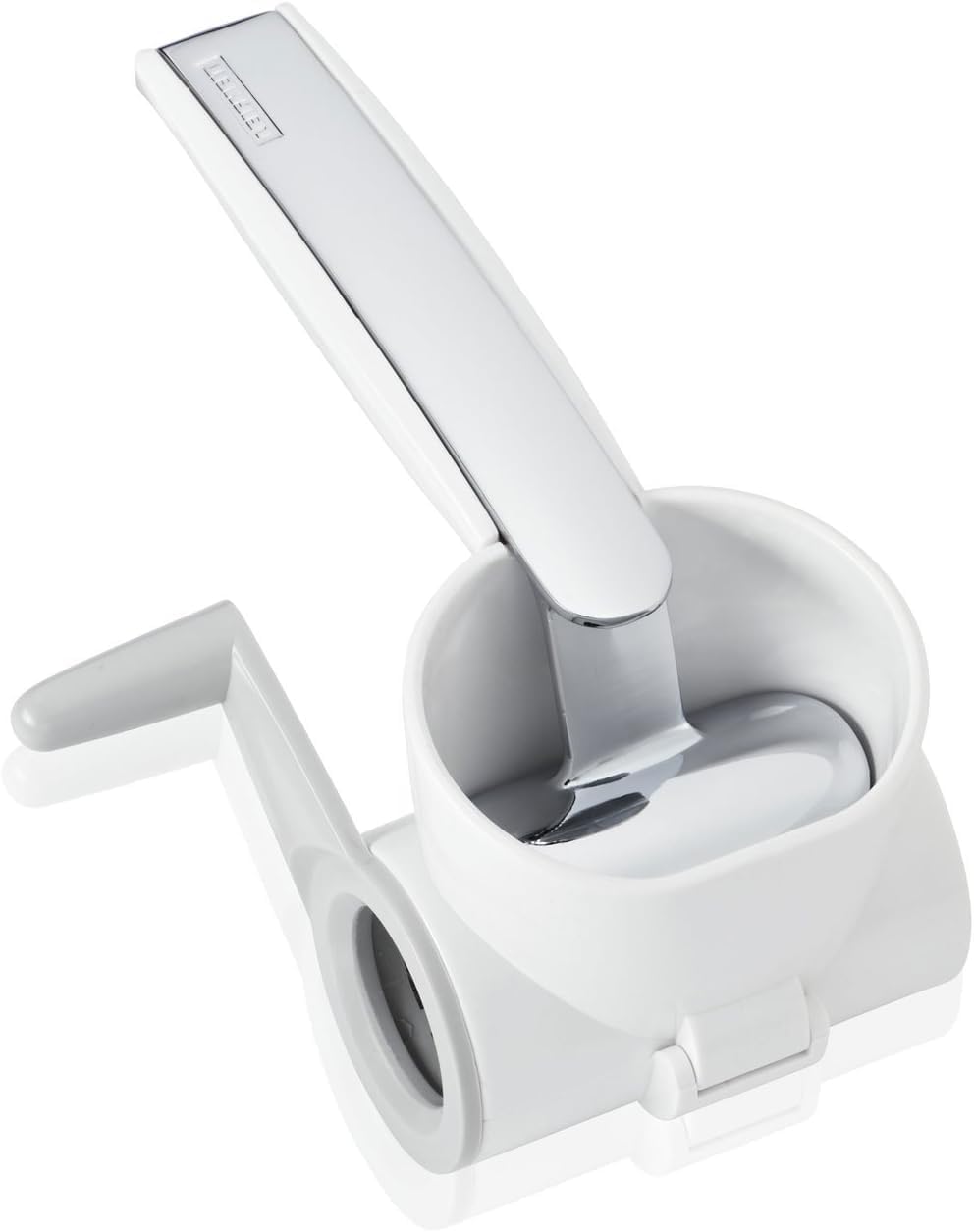 Leifheit ComfortLine Grattugia formaggio a manovella, Grattugia manuale per formaggi duri completamente...