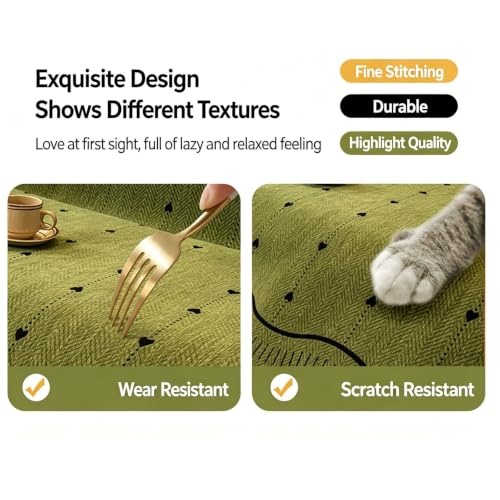 Housse de canapé chenille boho anti-griffures pour chiens et chats - 7