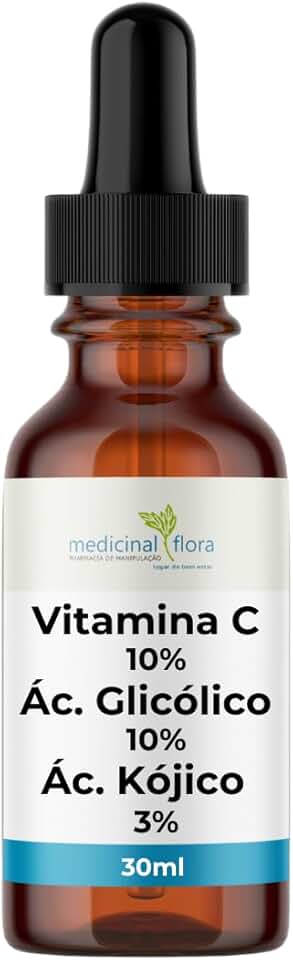 Serúm Vitamina C 10% + Ácido Glicólico 10% + Ácido Kójico 3% - 30ml