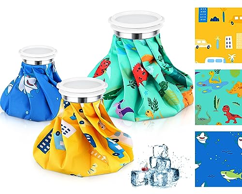 Shihanee 3 Pcs Ice Pack for Injuries, Reusable Hot Water