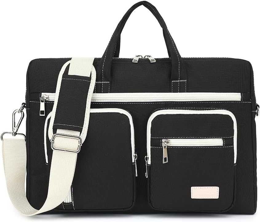 15-15.6 inch Laptop Shoulder Bag, for MacBook Pro 16, Hp Lenovo Dell 14 inch Waterproof Messenger Bag Case Sleeve (black)