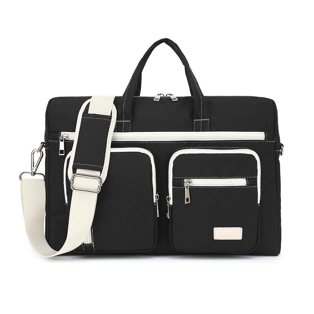 15-15.6 inch Laptop Shoulder Bag, for MacBook Pro 16, Hp Lenovo Dell 14 inch Waterproof Messenger Bag Case Sleeve (black)