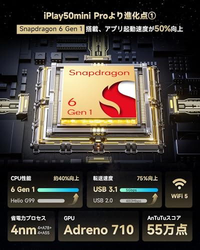 Image of ALLDOCUBE Snapdragon 6Gen1 Tablet 8.4 inch iPlay60 Mini Turbo, Android 14 Tablet, 4K Video Decoding 1920x1200 FHD,Widevine L1, Dual Speakers 6 Axis Gyro, 16GB+128GB+1TB TF UFS3.1, 5MP /13MP, PD18W WIFI5
