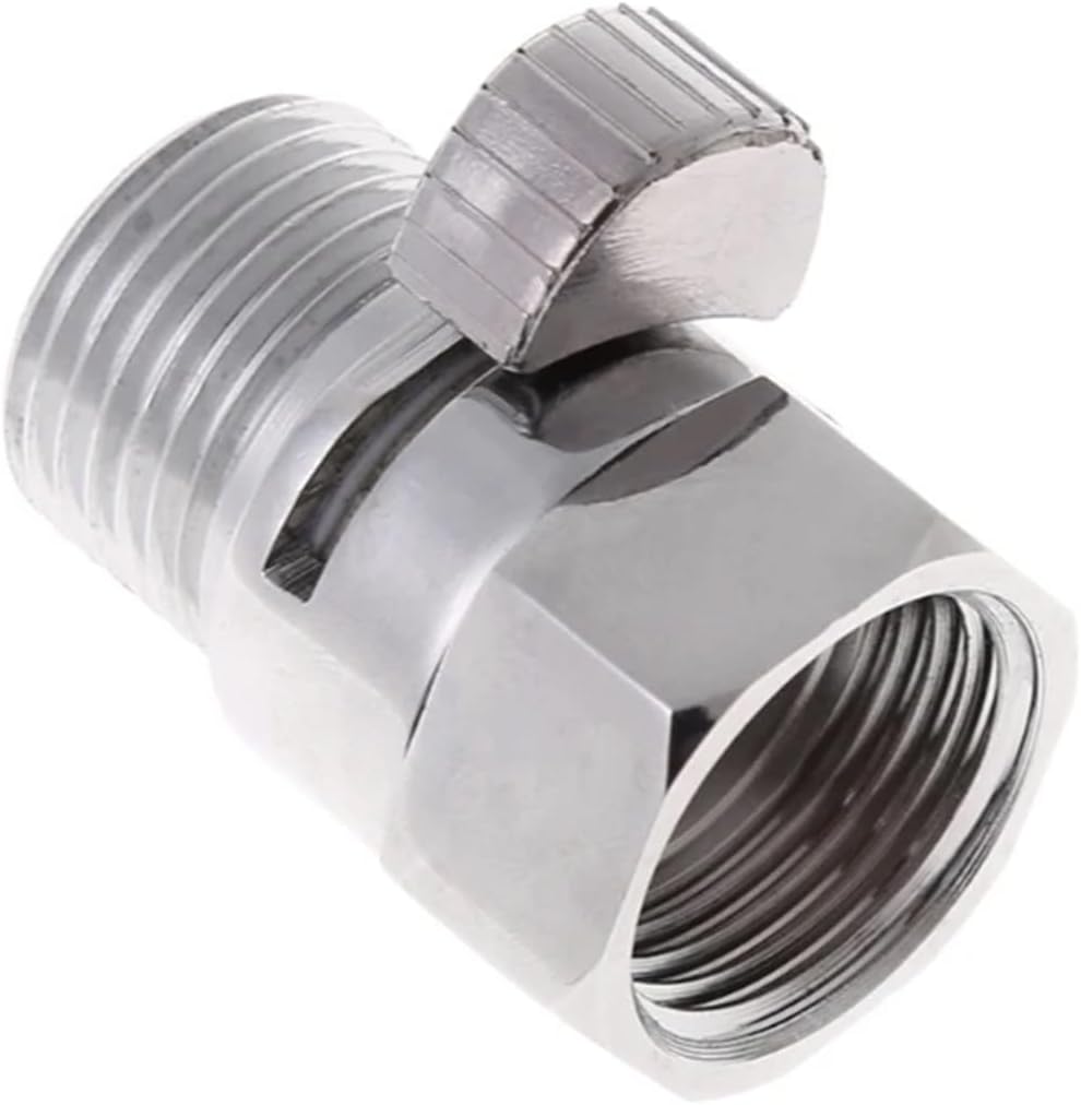 Full Brass G1/2"" Flow Quick Control Shut-OFF Valve For Shower Head Hand Water Saver