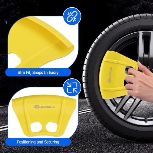 Image of 2 Rim Protectors for Tire Changing, Wheel Rim Guard Kit, Yellow