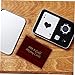 SUPVOX Vintage Wooden Poker Storage Case Elegant Wooden Box for Playing Cards for Desktop Organization and Packaging and Easy to Use