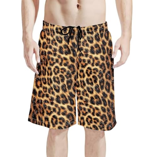 Men's Drawstring Shorts Quick-Dry Summer Casual Athletic Short Woven Pants with Pockets for Outdoor Gym Travel