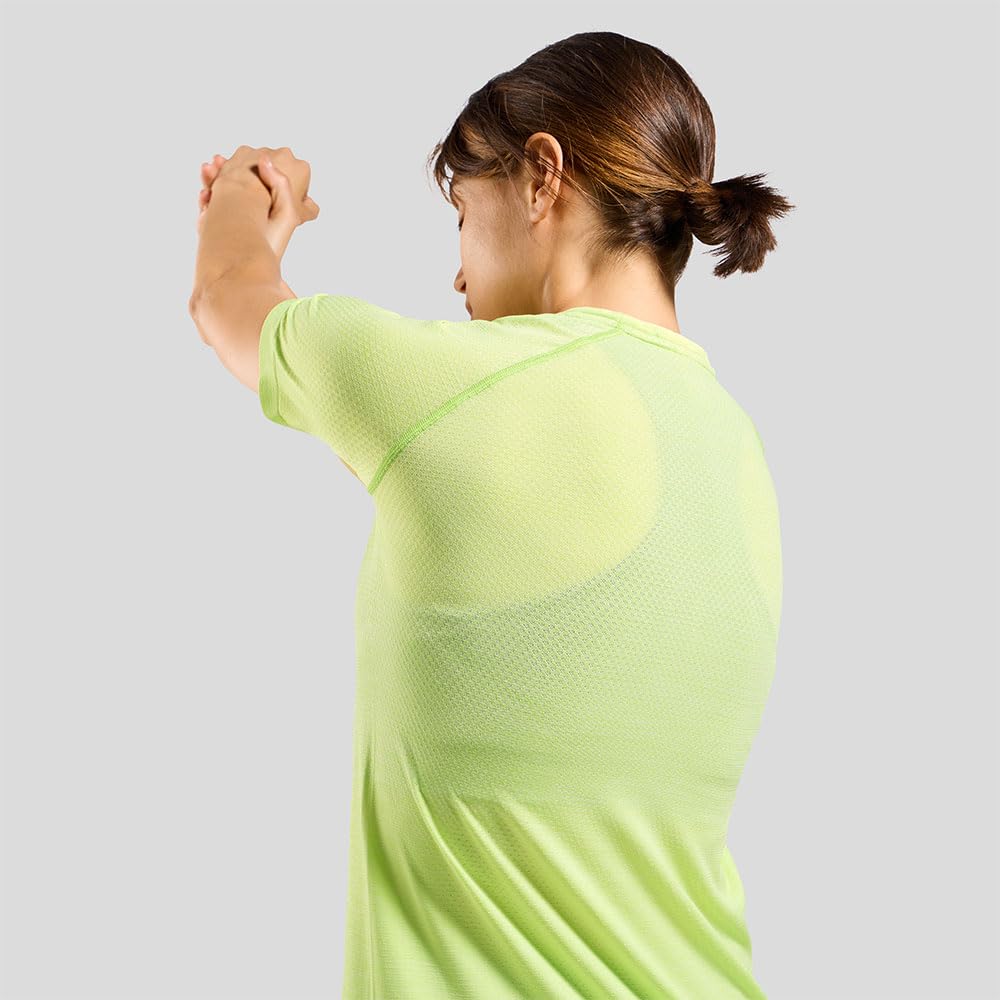 Odlo Odlo Laufshirt Damen Kurzarm Essential Seamless I Sport Shirt I Sport Oberteil I Fitness Shirt Maglietta Donna (Pacco da 1)