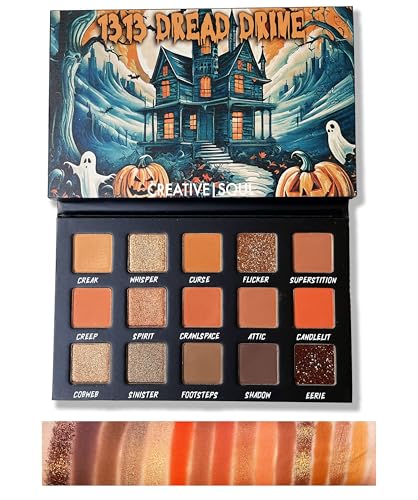 Creative Soul Cosmetics 1313 Dread Drive Eyeshadow Palette, Spooky Neutral