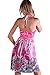 INGEAR Studded Empire Halter Dress (Medium, Pink)