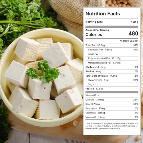 Image of 5.29oz Freeze Dried Tofu Cubes - 1cm Bite-Sized High Protein Dehydrated Tofu - Instant Vegan Food for Ramen Toppings, Miso Soup, Hiking & Emergency Keto Meals