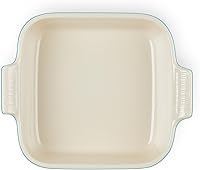 Vista 6 de Le Creuset Gres Heritage Plato cuadrado, 3 cuartos de galón (9"), Oyster