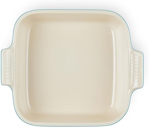 Miniatura 6 de Le Creuset Gres Heritage Plato cuadrado, 3 cuartos de galón (9"), Oyster
