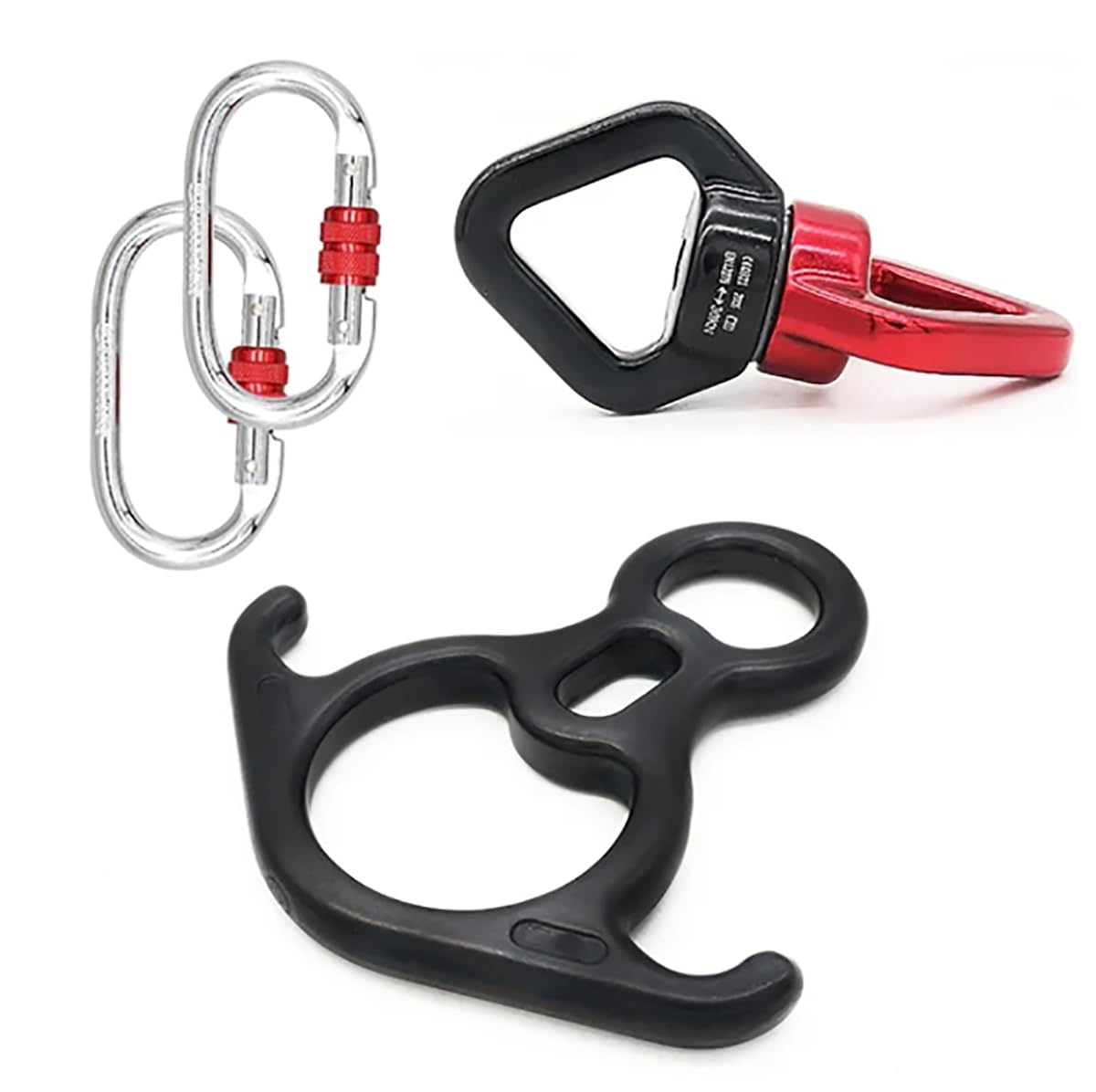 Hardware per Aerial Dance Set Aerial Silk Swivel Climbing Accessori Fly Aerial Silks e Amaca Altalena Set Accessori Set