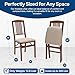 Stakmore Simple Mission Wooden Folding Chairs with Padded Seats, Set of 2 - No Assembly Foldable Dining Chairs, Steel Folding Mechanism, Upholstered Cushion, Space-Saving, Cherry Frame