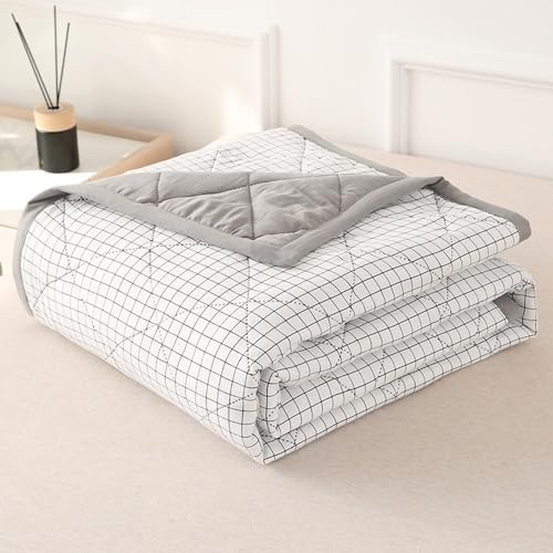 Colcha Fina Cama 150/180/200cm ,Verano Edredón Cama Cubrecama Estampada Algodón Estilo Colchas Nórdico 100% Microfibra Funda Edredon Suave y Transpirable ( Color : #12 , Size : 150x200cm/59x79in )