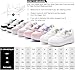 ANEFUN Roller Skate Shoes for Kids Boys Girls Sneakers with Detachable Wheels Sport Shoe White/Purple