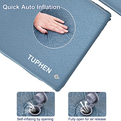 tuphen-Self-Inflating-Sleeping-Pad-for-Camping-Ultra-Thick-Memory-Foam-Camping-Pad-Sleeping-Mat-inflates-Quickly-in-25s-Compact-Camping-air-Mattress-for-Backpacking-and-Hiking