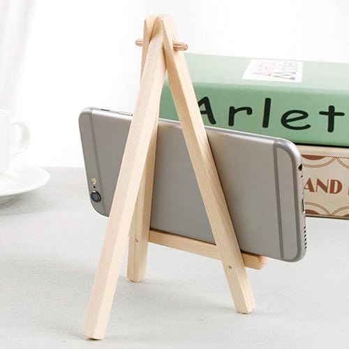 Miniatura 3 de Caballete triangular para pintura, caballete de madera, caballete de madera, caballete de exhibición de escritorio, 15 uds