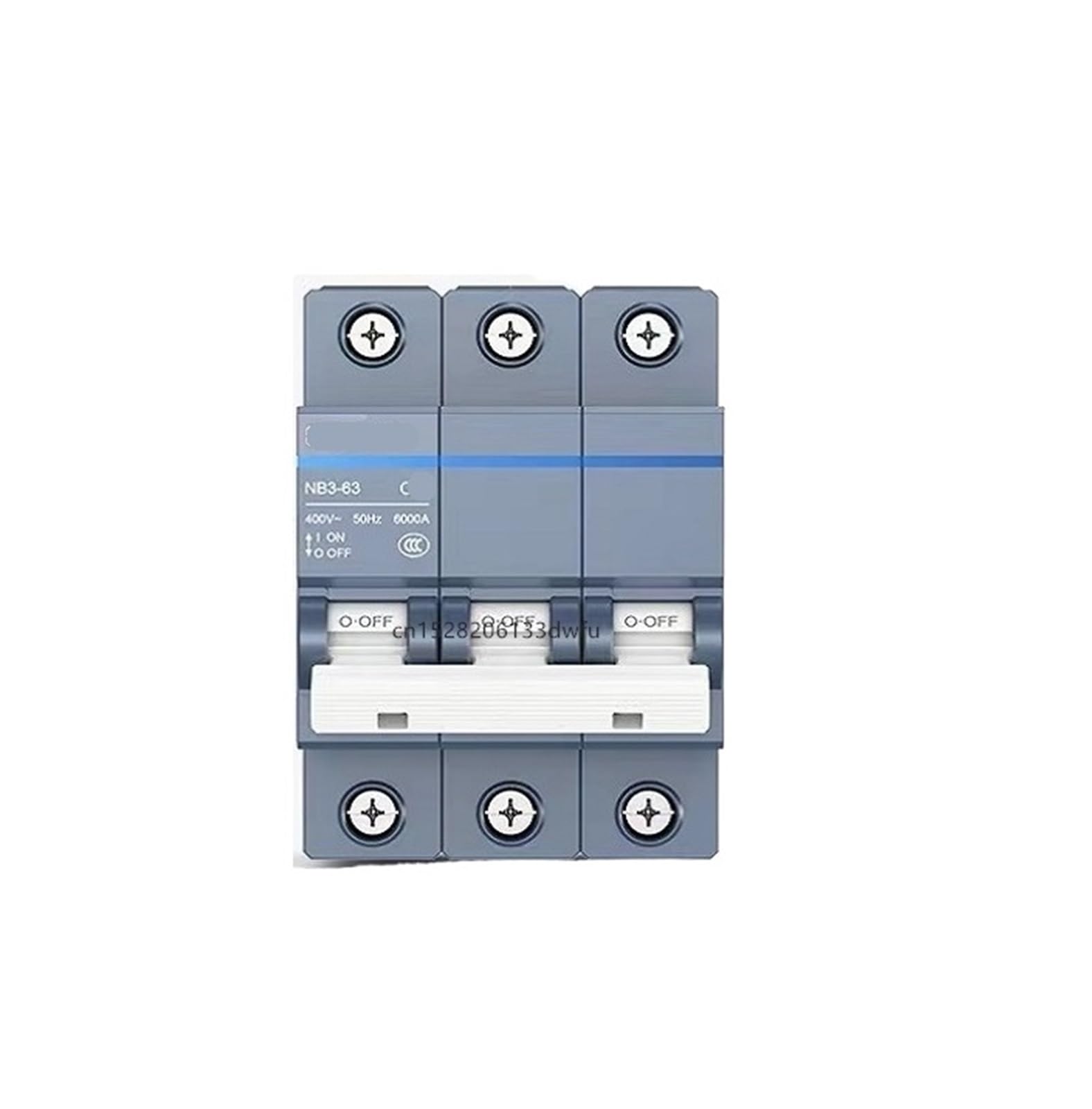 Disjoncteur 3P AC 230/400V 6A micro interrupteur air rail DIN triphasé miniature