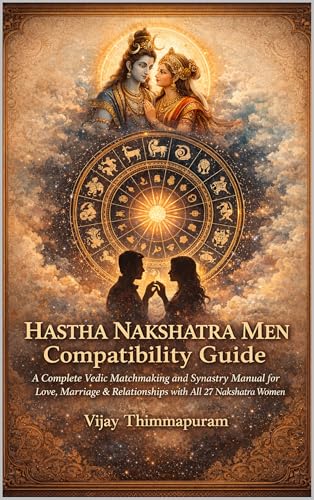 Hastha Nakshatra Men Compatibility Guide: A Complete Vedic Matchmaking and Synastry Manual for Love, Marriage & Relationships with All 27 Nakshatra ... Nakshatra Men Compatibility Series Book 13)