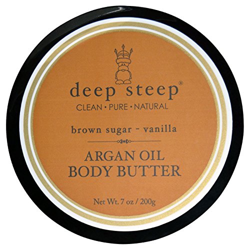 Deep Steep Argan Oil Body Butter, Brown Sugar Vanilla, 7 Fluid Ounce