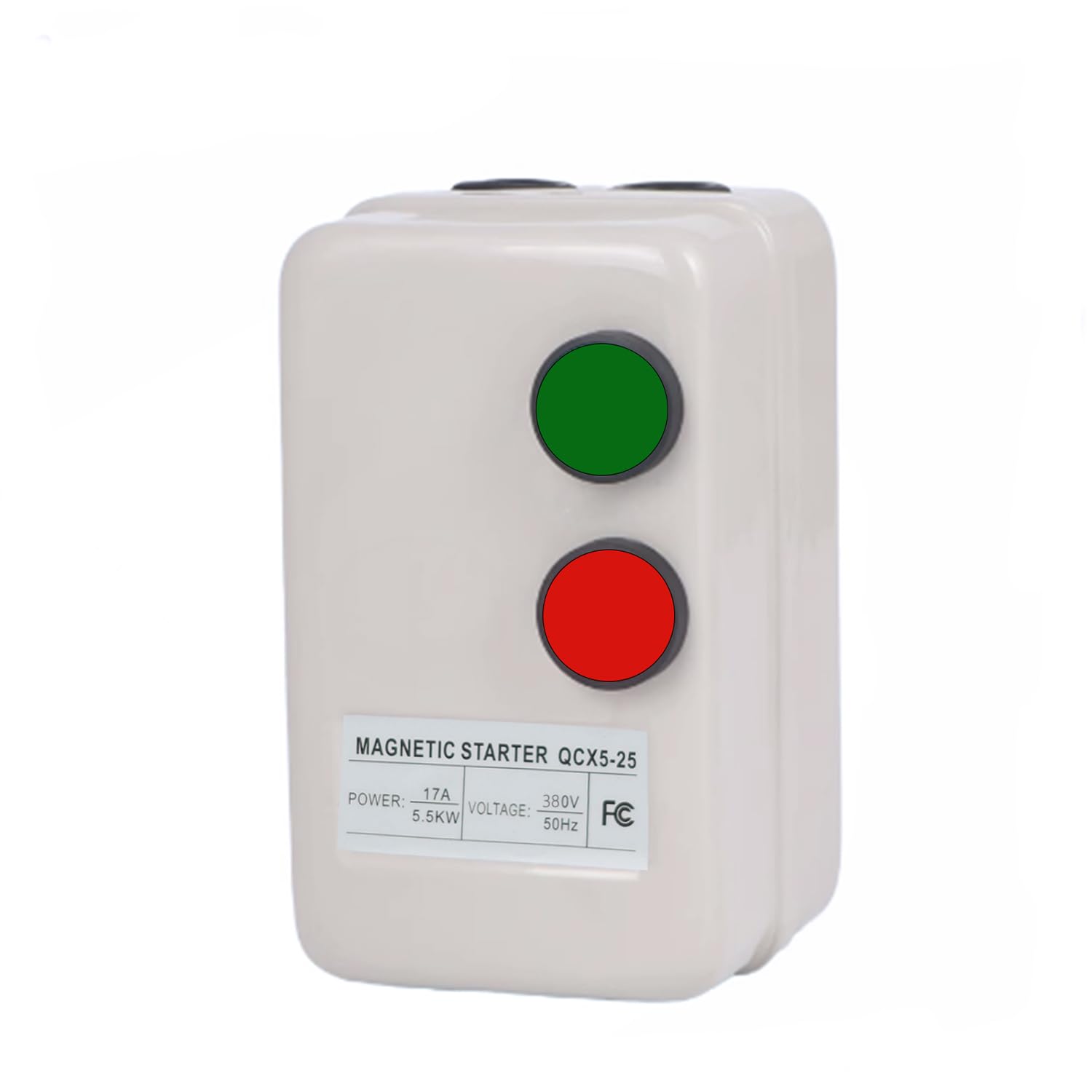 Arrancador magnético de motor eléctrico de 380 V, 5,5 KW-7,5 HP, para compresor de aire, interruptor trifásico/monofásico, arranque magnético
