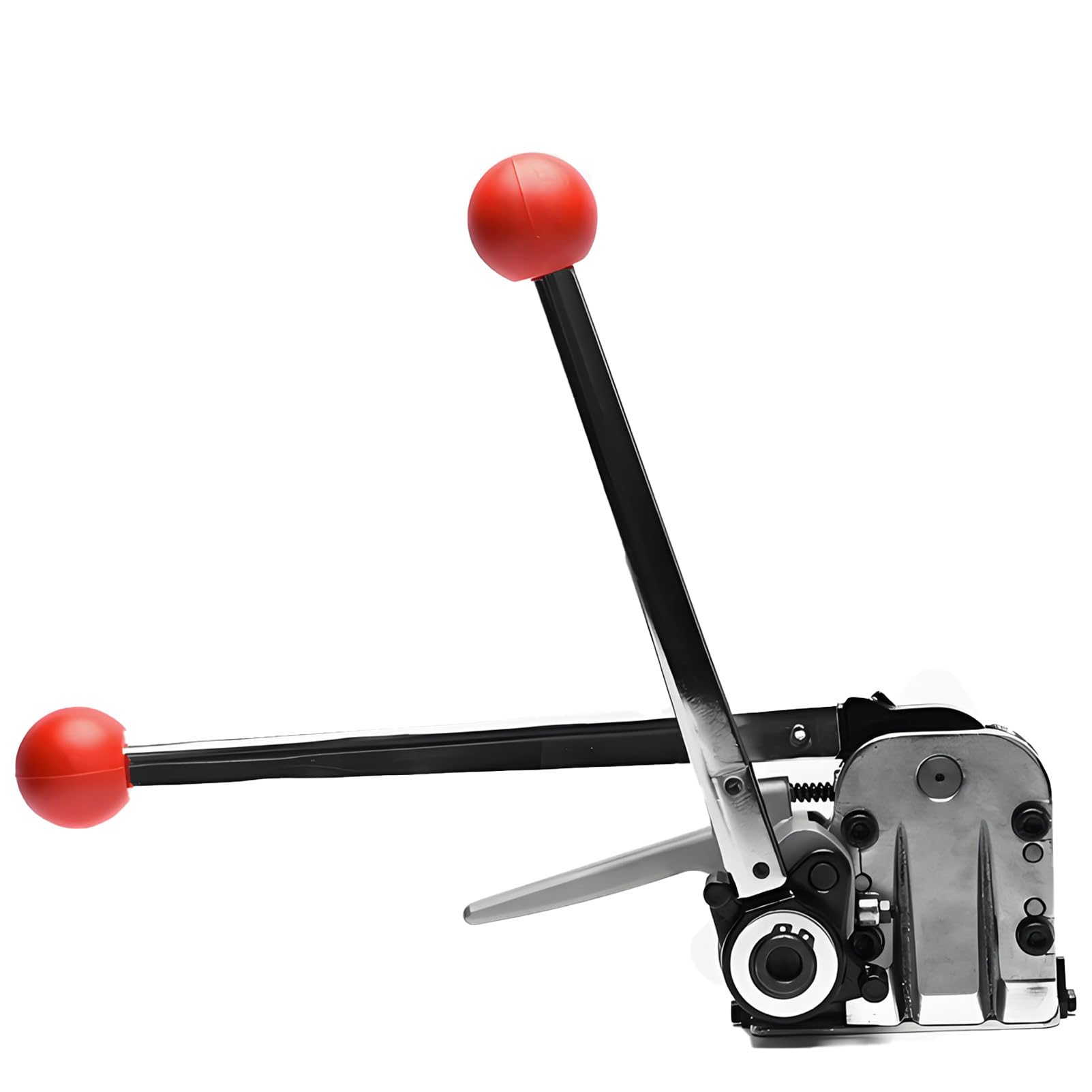 Kit Manual de flejado de Acero, Herramienta 3 en 1: Tensor, engarzador y Cortador para flejes de 1/2", 5/8" y 3/4" - Asegura el Embalaje de Metal y Madera.