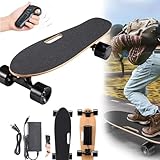 Skateboard Eléctrico con Control Remoto Inalámbrico, 3 Velocidades De Longboard Eléctrico Ajustable, Velocidad Máxima De 15 Km, Rango De 8 Km, Liviano Y Portátil, Patineta De Crucero para Adultos