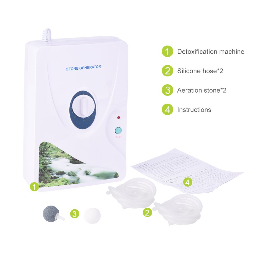 Ozon-Generator 600 mg/h, tragbar mit digitaler Zeitschaltuhr, für Wasser, Gemüse, Obst