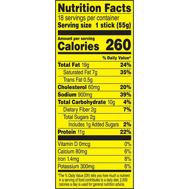 Generic Monster Slim Jim Original Meat Snacks, 1.94 oz, Count 18 By Snacks and More