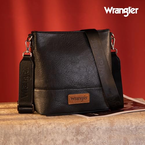 Image of Wrangler Crossbody Purses for Women Two Tone Crossbody Bags Women Purses and Handbags