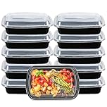 YANJINGSHE (28 oz,10 PCS) Meal Prep Containers Reusable, BPA Free Food Prep Containers with Lids for Freezer Storage- Microwavable, Freezable & Dishwashers Safe